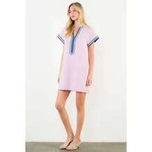Load image into Gallery viewer, Short Sleeve Striped Textured Dress