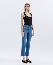 Load image into Gallery viewer, FLYING MONKEY - HIGH RISE RAW HEM BOOTCUT JEANS F6084