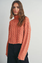 Load image into Gallery viewer, BUTTERMELON - Thick Braid With Turtle Neck Long-Sleeve Sweater -  BMW7168