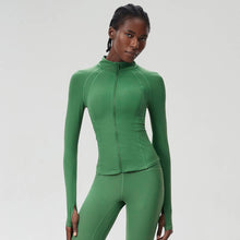 Load image into Gallery viewer, Sodalemon - Women High-Neck Waist-Shaping Yoga Running Workout Jacket