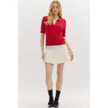 Load image into Gallery viewer, STYLE USA - Solid sweater cable knit top