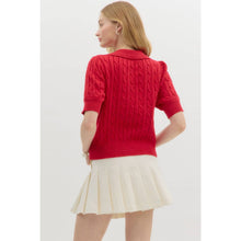 Load image into Gallery viewer, STYLE USA - Solid sweater cable knit top