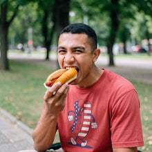 Load image into Gallery viewer, Fourth Of July Hotdog Men's T Shirt