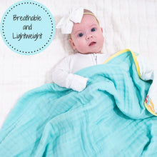 Load image into Gallery viewer, LollyBanks - The Sky is the Limit 100% Cotton Muslin Baby Blanket