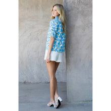 Load image into Gallery viewer, Puff Sleeve Flower Print Top