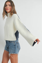 Load image into Gallery viewer, Two-Toned Turtleneck Sweater