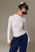 Load image into Gallery viewer, Ruched Mock Neck Top