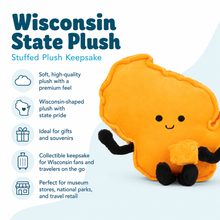 Load image into Gallery viewer, Wisconsin State Stuffed Plush - Tiny Cheese
