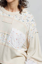 Load image into Gallery viewer, Long Sleeve Round Neck Floral Stripe Stitch Knit Top