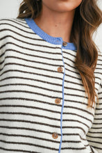 Load image into Gallery viewer, BUTTERMELON - Sailor Stripe Cardigan-BMC8385