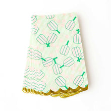 Load image into Gallery viewer, Pickleball Stripe Paper Guest Towel Packs
