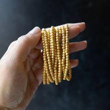 Load image into Gallery viewer, Lenny &amp; Eva - Tarnish Resistant Gold Plated 4mm Textured Beaded Stretch Br