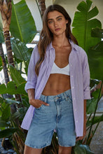 Load image into Gallery viewer, By Together - L8287 | Woven Cotton Polyester Striped Buttondown Shirt