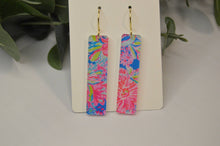 Load image into Gallery viewer, The Adorned Fox - Preppy Earrings, Colorful Bar Earrings, Summer Earrings