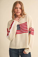Load image into Gallery viewer, American Flag Knit Sweater