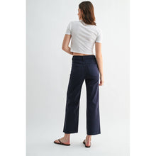 Load image into Gallery viewer, Mica Denim - HIGH RISE WIDE LEG CROP RAW HEM