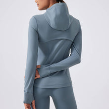 Load image into Gallery viewer, Sodalemon - Women Full Zipper Drawstring Hat Side Pocket Sport Jacket
