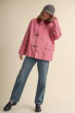 Load image into Gallery viewer, Utility Jacket with Corduroy Collar - Rosewood Pink