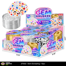 Load image into Gallery viewer, Mystery Gem Filled Squishy Dumpling Toy