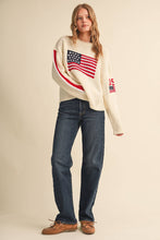Load image into Gallery viewer, American Flag Knit Sweater