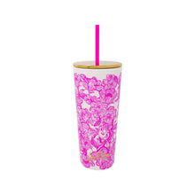 Load image into Gallery viewer, Lilly Pulitzer by Lifeguard Press - Tumbler with Straw, Unforgettable Pink