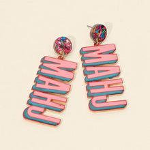 Load image into Gallery viewer, MAHJ Letter Drop Statement Earrings