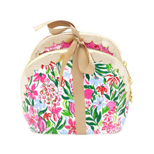 Load image into Gallery viewer, Lilly Pulitzer by Lifeguard Press - Scallop Pouch Set, Glowing Gardens/Feeling Poppy