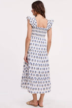 Load image into Gallery viewer, Floral Clusters Smocked Midi Dress - White