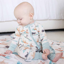 Load image into Gallery viewer, Paddle Pups Convertible Zip Romper