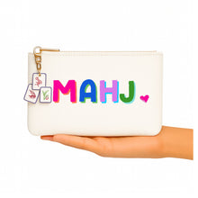 Load image into Gallery viewer, Mahjong Bag | Canvas mahjong gift bag w/ tile zipper