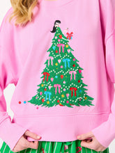 Load image into Gallery viewer, Shiraleah - ASST/8 CHRISTMAS TREE LADY RELAXED SWEATSHIRTS, PINK
