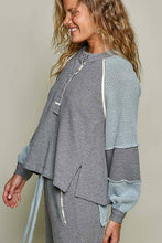 Load image into Gallery viewer, Solid Thermal Cut and Sew Knit Sweater Patch Top