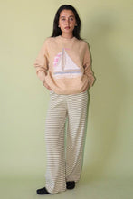Load image into Gallery viewer, Bailey Rose - Sailboat Knit Fuzzy Sweater