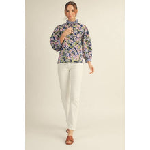 Load image into Gallery viewer, Navy Floral Top