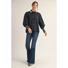 Load image into Gallery viewer, STYLE USA - Embroidery Accent Shirt