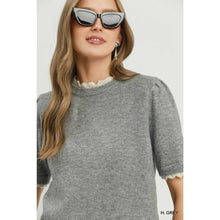 Load image into Gallery viewer, STYLE USA - NEW Puff Sleeve Knit Sweater Top