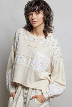 Load image into Gallery viewer, Long Sleeve Round Neck Floral Stripe Stitch Knit Top