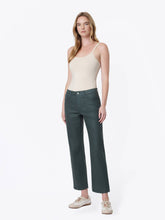 Load image into Gallery viewer, Vervet by Flying Monkey -High Rise Coated Crop Straight Jeans V3910DKS