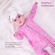 Load image into Gallery viewer, Lovely in Lace Baby Girl Bamboo Pajamas