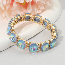 Load image into Gallery viewer, Sensibling Corp. - Round Stone Cluster Beaded Stretch Evening Bracelet
: AQAB