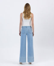 Load image into Gallery viewer, FLYING MONKEY - HIGH RISE SIDE POCKET TROUSER WIDE JEANS F5964