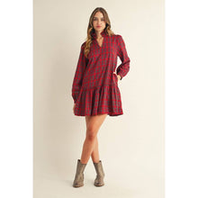 Load image into Gallery viewer, Red Plaid Dress