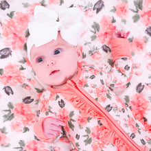 Load image into Gallery viewer, Pretty in peony Baby Girl Bamboo Pajamas