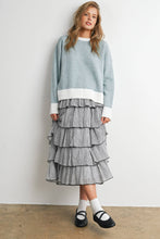 Load image into Gallery viewer, BUTTERMELON - Cozy Contrast Trim Sweater-BMW8575