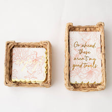 Load image into Gallery viewer, Natural Woven Guest Towel Tray