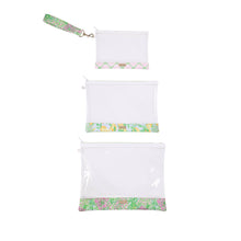 Load image into Gallery viewer, Lilly Pulitzer - Carryall Trio Pouch Set, Lime Feeling Good