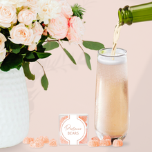 Load image into Gallery viewer, Roots and Lace - Prosecco gummy bears in sealed candy cube (non alcoholic)