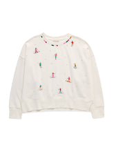 Load image into Gallery viewer, Shiraleah - ASST/8 SKIERS WITH PEARLS RELAXED SWEATSHIRTS, IVORY