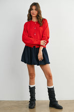 Load image into Gallery viewer, BUTTERMELON - Long Sleeve Buttoned Cropped Cardigan - BMC7906