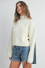 Load image into Gallery viewer, Two-Toned Turtleneck Sweater
